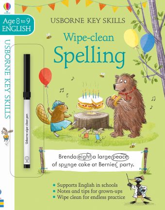 Spelling Key Skills Wipe Clean English Age 8 to 9