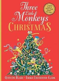 Three little monkeys at Christmas w/cd