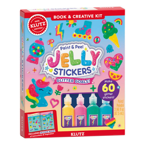 Paint and Peel Jelly Stickers: Glitter Goals!