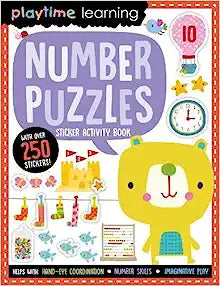 Number Puzzles Sticker Activity Book