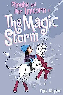 Phoebe and her Unicorn in the magic Storm