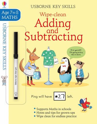 Adding and Subtracting Key Skills Wipe Clean English Age 7 to 8